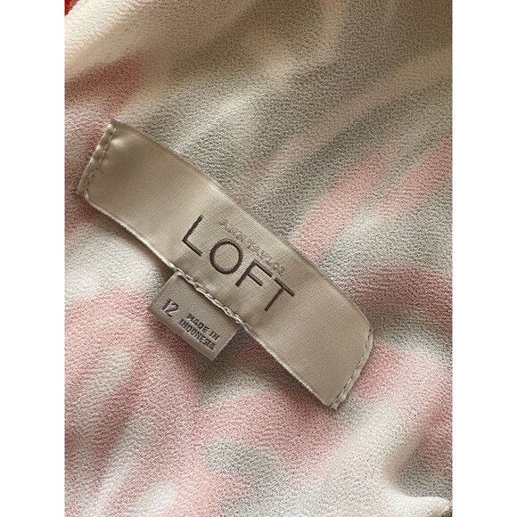 LOFT Ann Taylor Verona halter maxi dress gauze sz 12 spring summer wedding - Picture 8 of 10